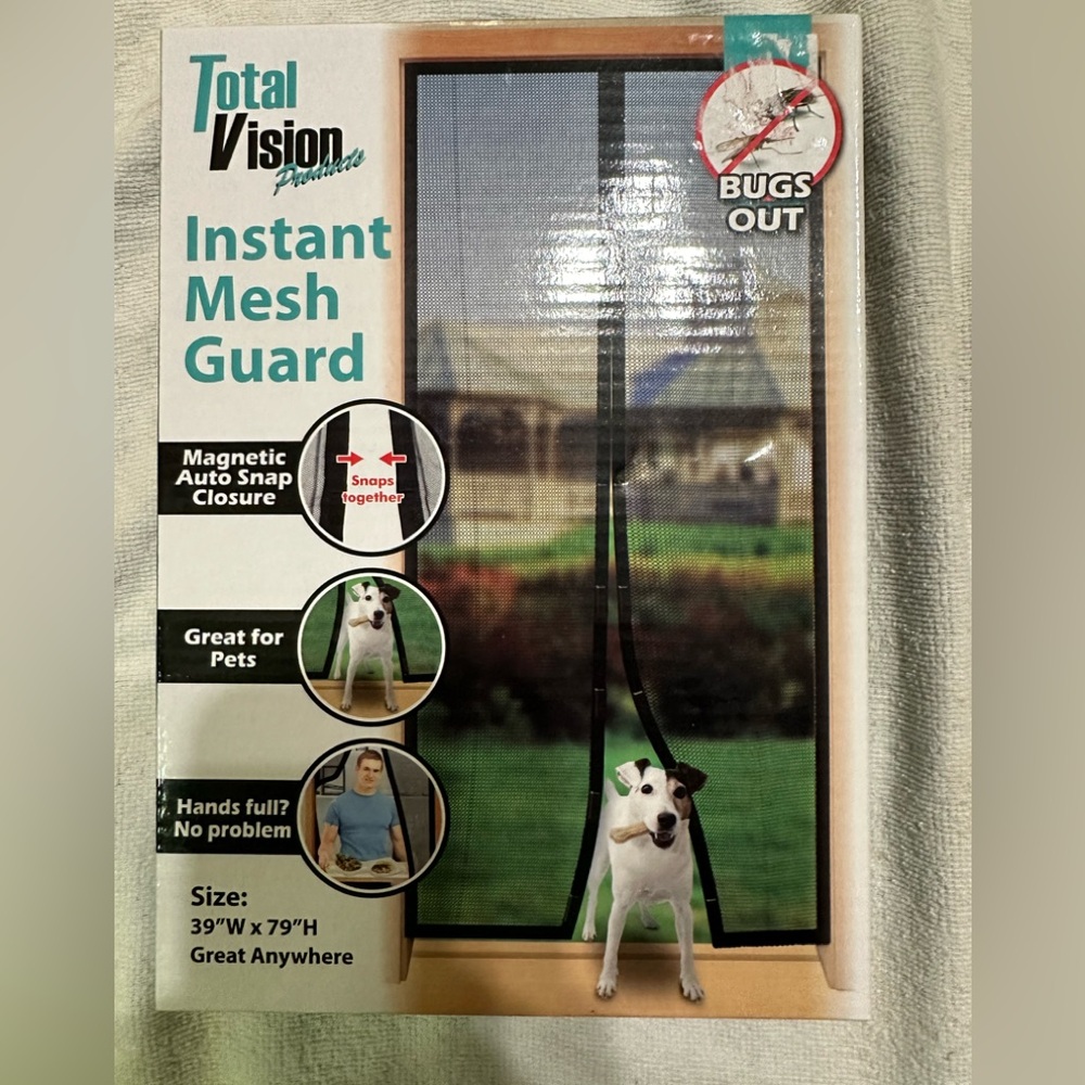 Magnetic screen door